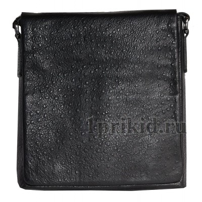 Мужская сумка StiLUX натуральная кожа 23x6x26см/2206 цвет чёрный