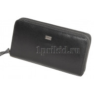 Braun Buffel кошелек мужской чёрный натуральная кожа 20x4x10см/4356