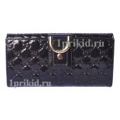 Кошелёк GUCCI женский чёрный натуральная кожа 19x10см/4567