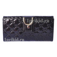 Кошелёк GUCCI женский чёрный натуральная кожа 19x10см/4567