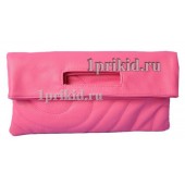 Клатч сумка кожзаменитель цвет розовый 30x2x15см/6266