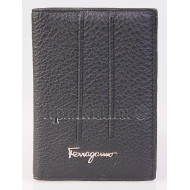 Портмоне Salvatore Ferragamo мужской чёрный натуральная кожа 19x4x10см/8957