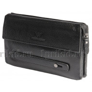 Барсетка клатч ARMANI(армани) натуральная кожа цвет чёрный 25x4x14см/16763