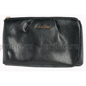 CARTIER(Картье) Косметичка натуральная кожа цвет чёрный 19x6x12см/09678