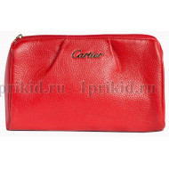 Обложка Cartier натуральная кожа цвет красный 10x14см/6701