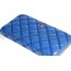 CHANEL(Шанель) кошелек модный женский синий натуральная кожа 20x2x10см/48921