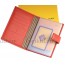 FENDI обложка на документы натуральная кожа цвет красный 10x14см/24566