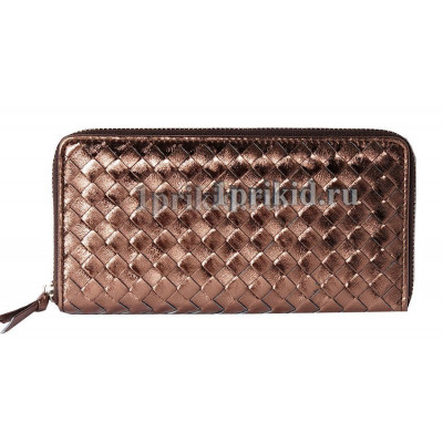 Кошелёк BOTTEGA VENETA женский бронзовый натуральная кожа 20x10см/9944