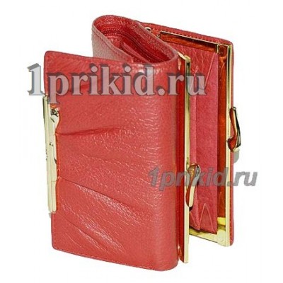 Кошелёк Cartier B женский красный натуральная кожа 12x8см/2782