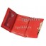 Кошелёк Cartier B женский красный натуральная кожа 10x8см/2783