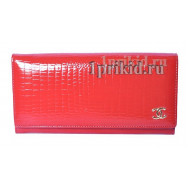 Косметичка женская CHANEL Red натуральная кожа цвет красный 20x14см/9036