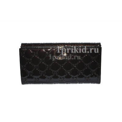 Кошелёк GUCCI женский чёрный натуральная кожа 19x10см/9027