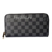 Кошелёк LOUIS VUITTON мужской чёрный натуральная кожа 19xсм/0067