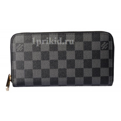 Кошелёк LOUIS VUITTON мужской чёрный натуральная кожа 19xсм/0067