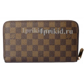 Кошелёк LOUIS VUITTON мужской коричневый натуральная кожа 21x12см/1968