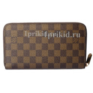 Кошелёк LOUIS VUITTON мужской коричневый натуральная кожа 21x12см/1968