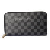 Кошелёк LOUIS VUITTON мужской чёрный натуральная кожа 21x12см/40455