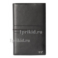 Кошелёк BRAUN BUFFEL мужской чёрный натуральная кожа 11x18см/1284