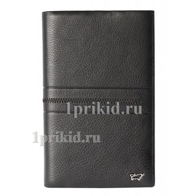 Кошелёк BRAUN BUFFEL мужской чёрный натуральная кожа 11x18см/1284