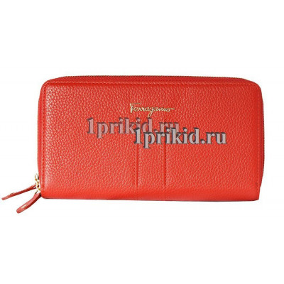 Кошелёк Salvatore Ferragamo женский красный натуральная кожа 19x4x10см/8958