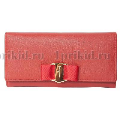 Кошелек Salvatore Ferragamo(Ферагамо) женский красный натуральная кожа 19x10см/90456