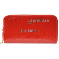 Косметичка женская CHANEL Red натуральная кожа цвет красный 20x14см/9036