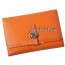 Кошелёк Hermes женский оранжевый натуральная кожа 15x10см/03315