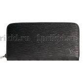 LOUIS VUITTON (луис витон) кошелек мужской чёрный натуральная кожа 20x2x10см/91743