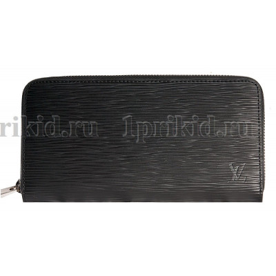 LOUIS VUITTON (луис витон) кошелек мужской чёрный натуральная кожа 20x2x10см/91743