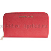 MICHAEL KORS (Майкл Корс) кошелек красный женский красный натуральная кожа 19x2x10см/54668