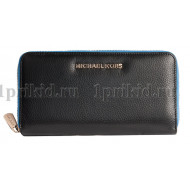 MICHAEL KORS кошелек женский чёрный натуральная кожа 19x2x10см/34599