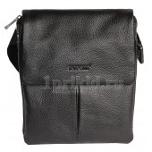 Мужская сумка PRENSITI натуральная кожа 21x6x25см/7745 цвет чёрный