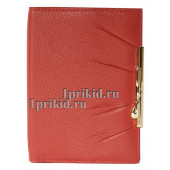 Обложка CARTIER натуральная кожа цвет красный 10x14см/2790
