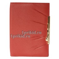 Кошелёк Cartier B женский красный натуральная кожа 10x8см/2783