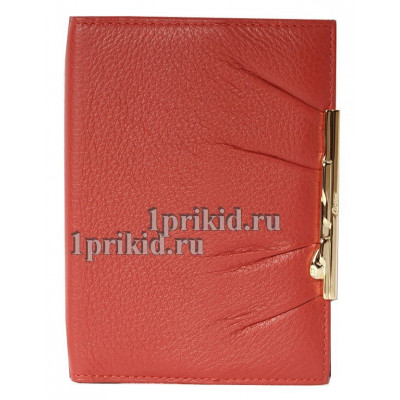 Обложка CARTIER натуральная кожа цвет красный 10x14см/2790