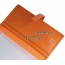 Обложка для документов HERMES натуральная кожа цвет оранжевый 10x14см/0458
