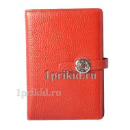 Женский кошелёк Hermes Red женский красный натуральная кожа 11x15см/03317