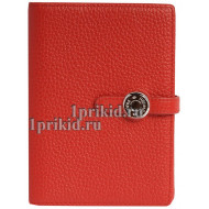 Женский кошелёк Hermes Red женский красный натуральная кожа 19x9см/05111