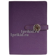 Кошелёк HERMES женский фиолетовый натуральная кожа 11x15см/5476