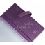 Обложка HERMES для документов натуральная кожа цвет фиолетовый 10x14см/0520