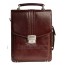 Планшет сумка ALBATROSS натуральная кожа цвет коричневый 21x10x26см/53331