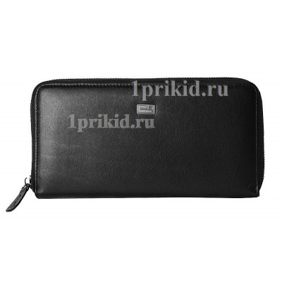 Портмоне Braun Buffel мужской чёрный натуральная кожа 20x10см/1285