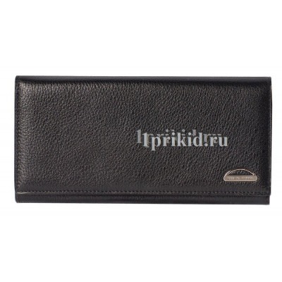 Портмоне Braun Buffel мужской чёрный натуральная кожа 19x9см/3685