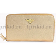 PRADA(Прада) Кошелек золото женский золото натуральная кожа 19x2x10см/11892