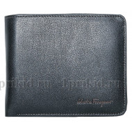 Salvatore Ferragamo кошелек мужской чёрный натуральная кожа 11x10см/34731