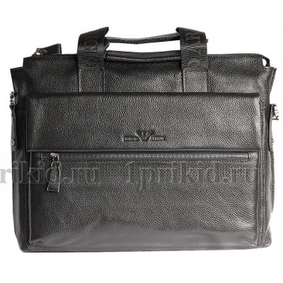 Сумка ARMANI(Армани) натуральная кожа 38x7x31см/54634 цвет чёрный