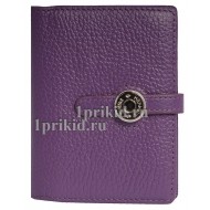Кошелёк HERMES женский фиолетовый натуральная кожа 11x15см/5476