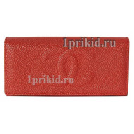 Женский кошелёк CHANEL женский красный натуральная кожа 19x9см/5344